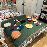 Pool Game Inspired Throw Blanket Carvallo