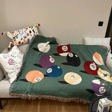 Pool Game Inspired Throw Blanket Carvallo