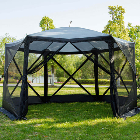 Pop Up Gazebo med nät-sidor för trädgård Carvallo