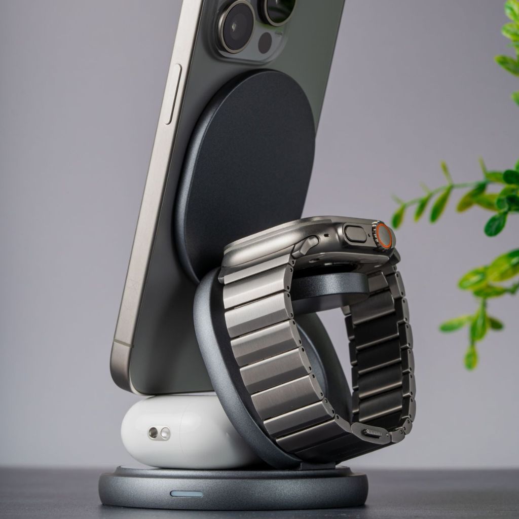 Trådlös laddningsstation med vikbar stativ Carvallo