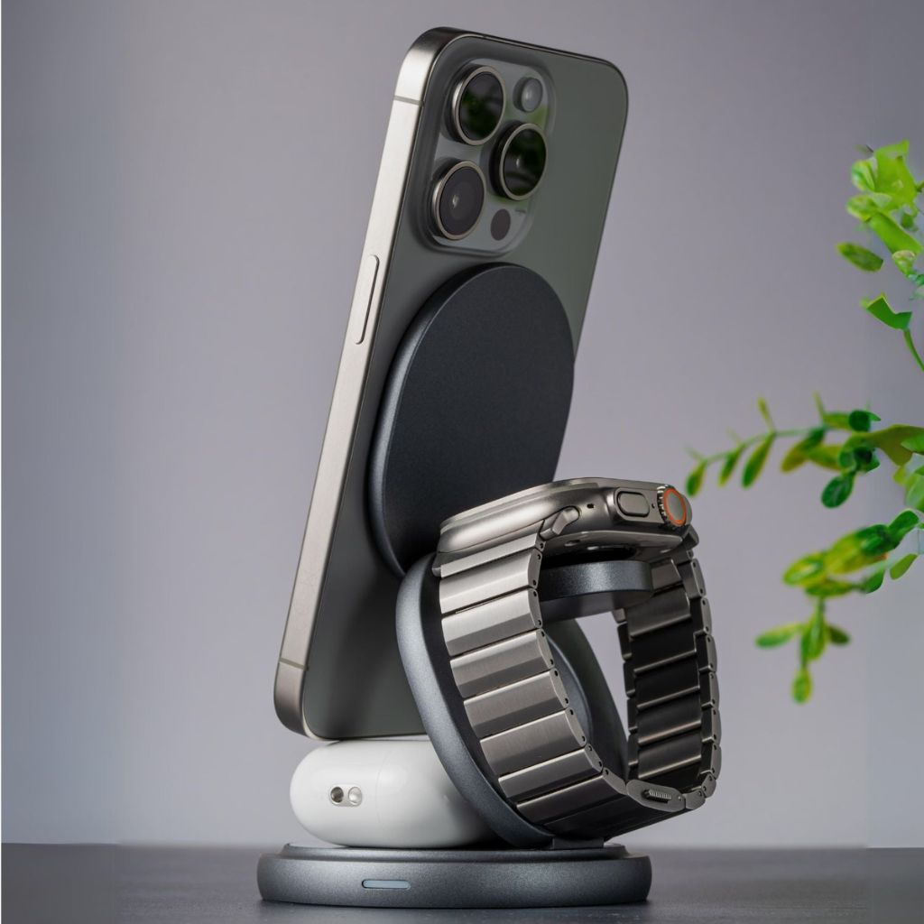 Trådlös laddningsstation med vikbar stativ Carvallo