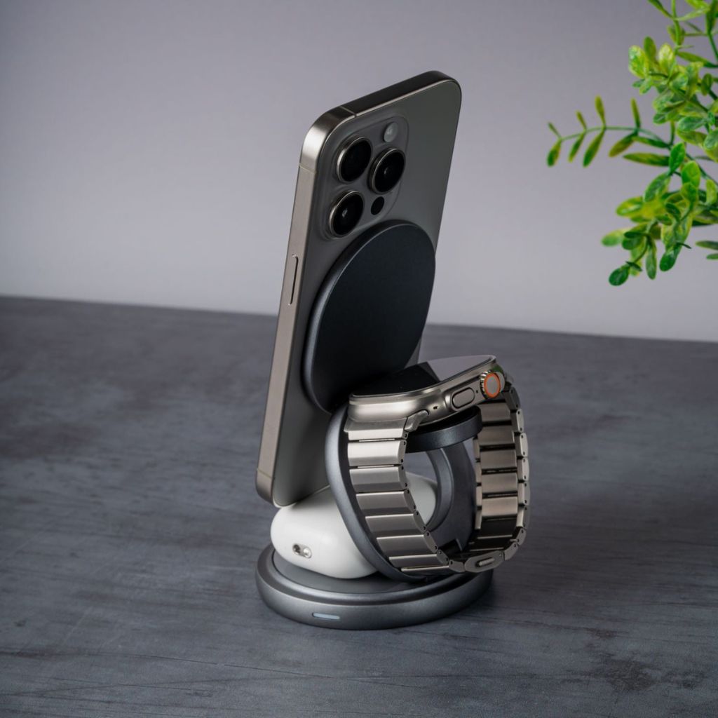 Trådlös laddningsstation med vikbar stativ Carvallo