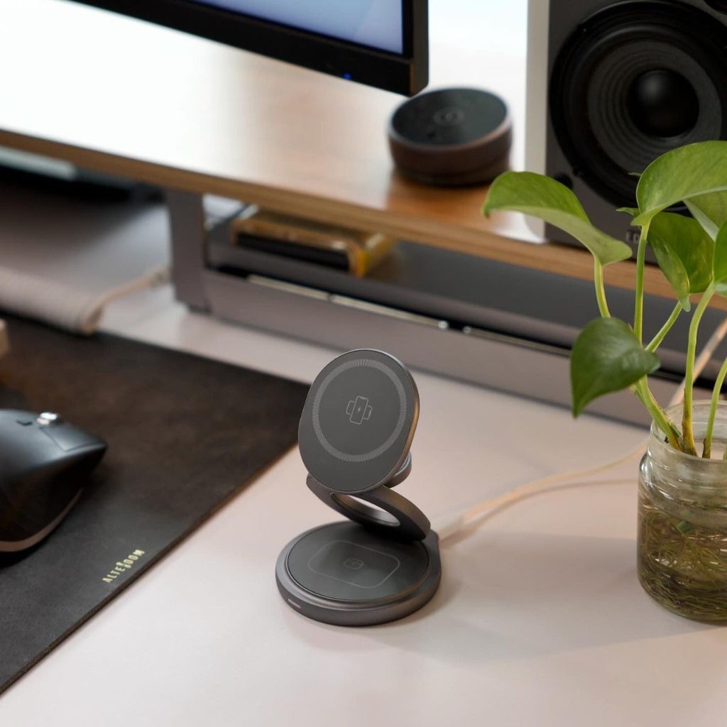 Trådlös laddningsstation med vikbar stativ Carvallo