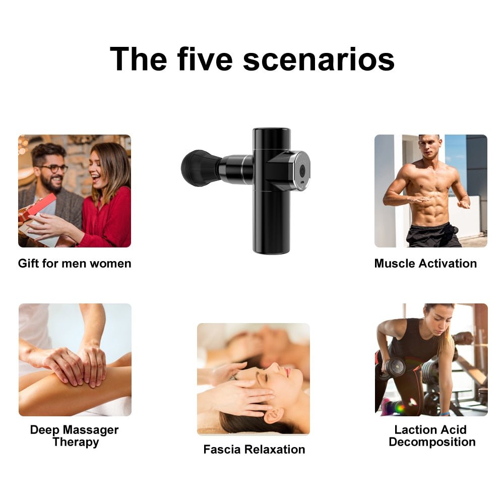 Royallure Bärbar Djupvävnadselektrisk Massageterapeut för Muskelåterhämtning och Avkoppling Carvallo