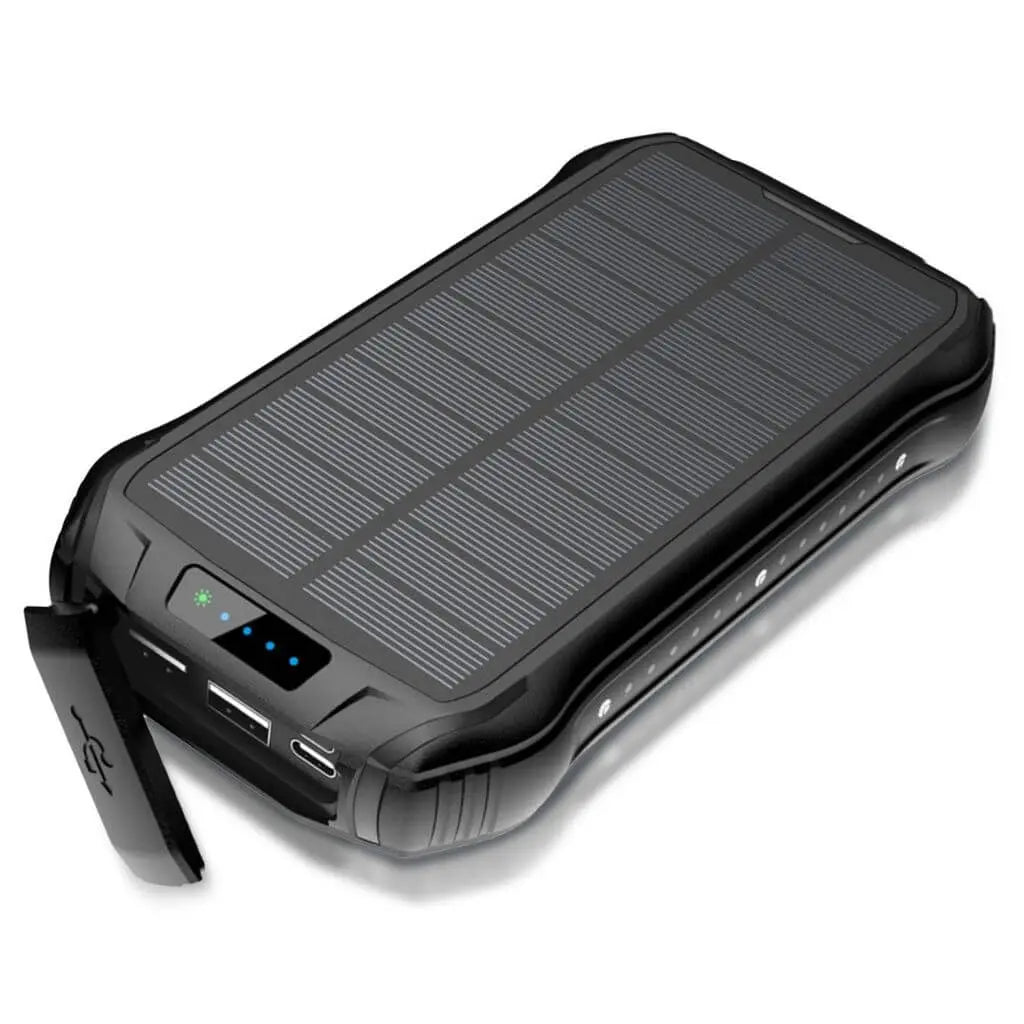 Powerbank Solar Snabbladdning Utomhus Vattentät Carvallo