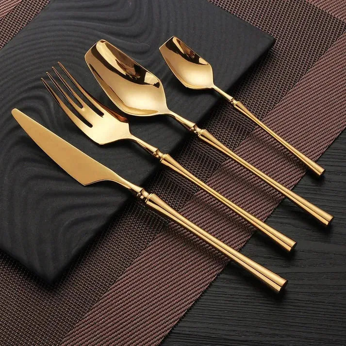 LuxeDining Bestickset - Rostfritt stål Diskmaskinssäkert bestickset 5 set Carvallo