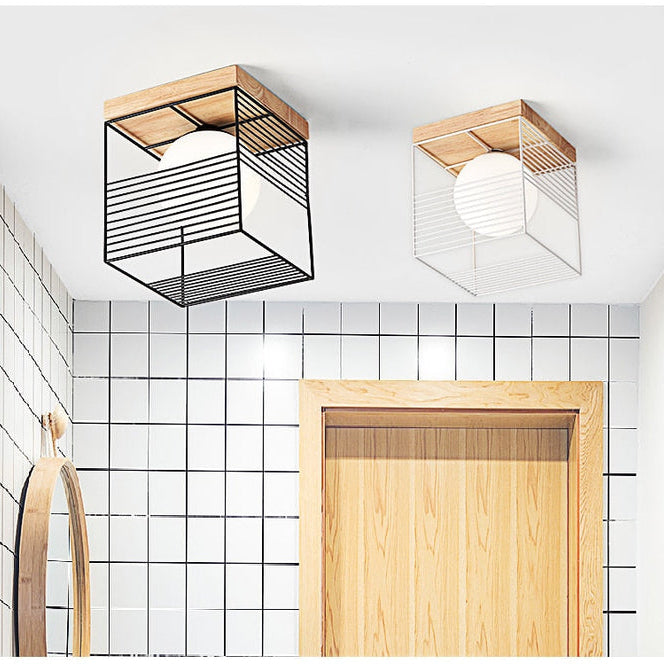 Carvallo – Modern geometrisk taklampa med sfärisk glödlampa för moderna hem Carvallo