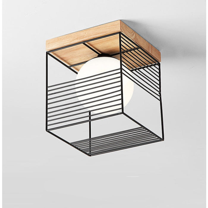 Carvallo – Modern geometrisk taklampa med sfärisk glödlampa för moderna hem Carvallo