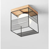 Carvallo – Modern geometrisk taklampa med sfärisk glödlampa för moderna hem Carvallo