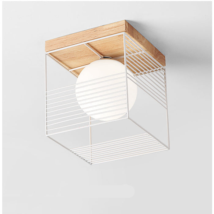 Carvallo – Modern geometrisk taklampa med sfärisk glödlampa för moderna hem Carvallo