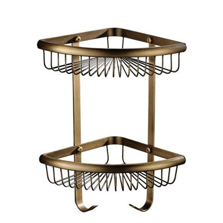 Royaleva Antik Brons Badaccessoarer – Vintage Koppar med Keramiska Accenter Carvallo