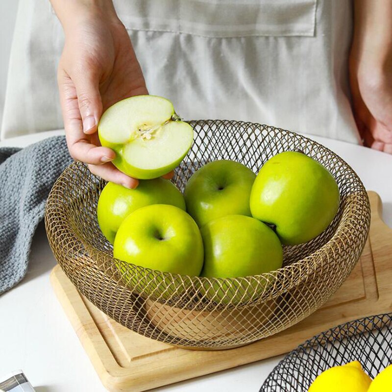 FruityNest – Dubbelväggad Mesh Fruktskål i Metall Hemnix