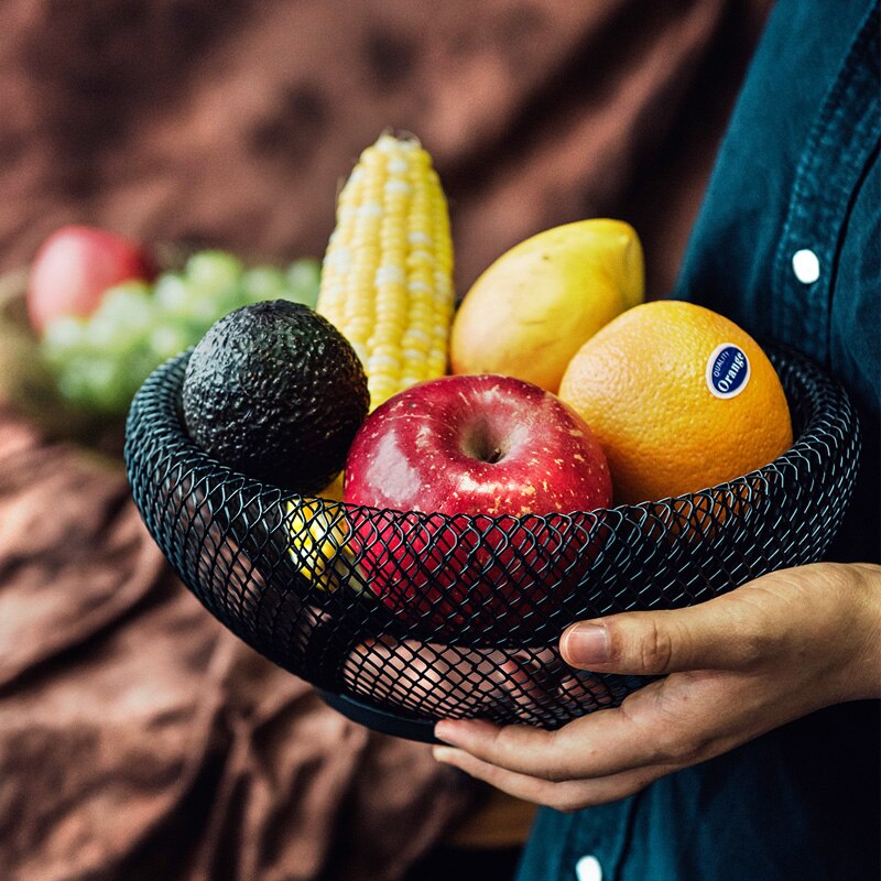 FruityNest – Dubbelväggad Mesh Fruktskål i Metall Hemnix