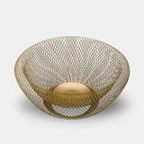 Dubbelväggig Nät Fruktskål – Dekorativ Metall Mittenstycke Carvallo