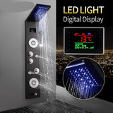 AquaSteel - Modern väggmonterad duschpanel i rostfritt stål MILA Sverige