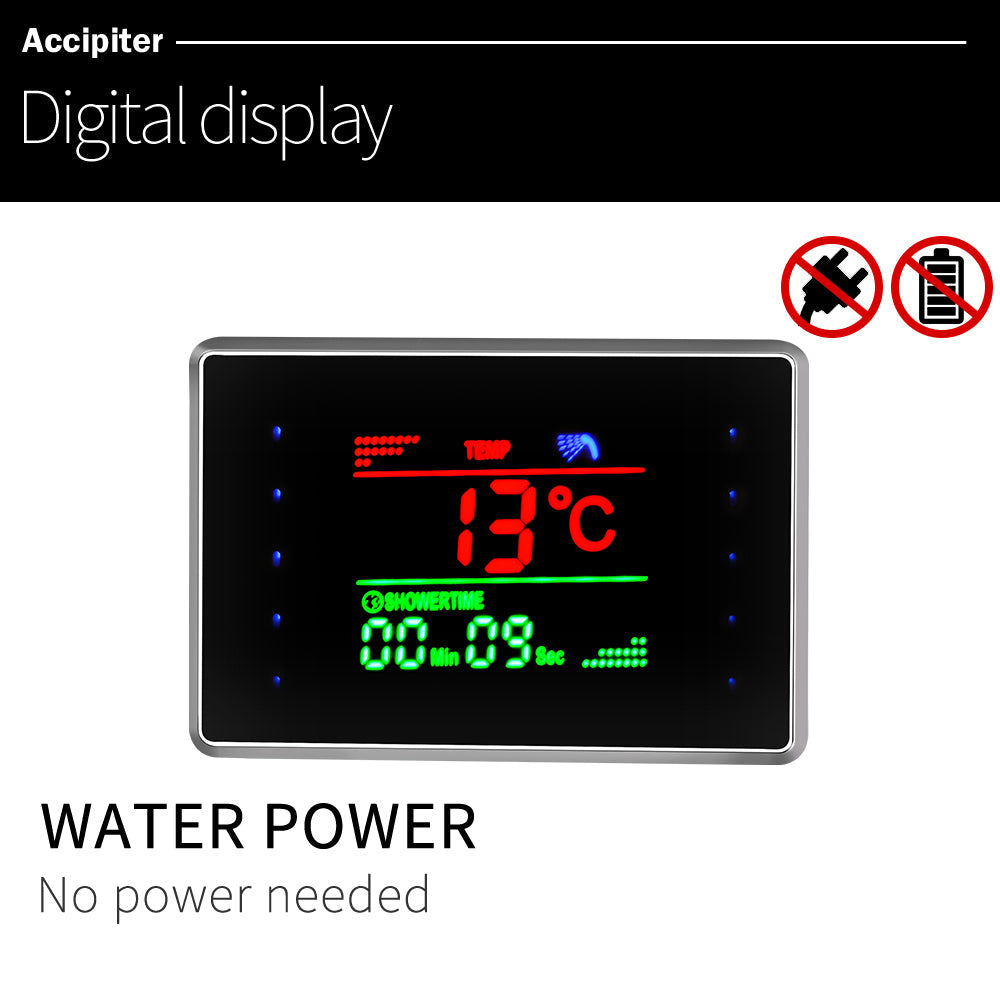 AquaSteel - Modern väggmonterad duschpanel i rostfritt stål MILA Sverige