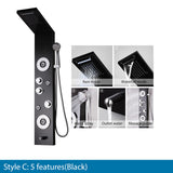 AquaSteel - Modern väggmonterad duschpanel i rostfritt stål MILA Sverige