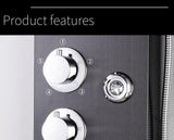 AquaSteel - Modern väggmonterad duschpanel i rostfritt stål MILA Sverige