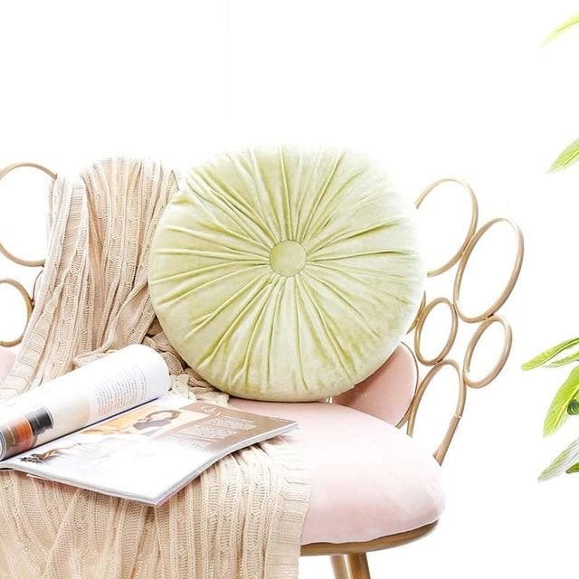 Carvallo Sammet Rund Kudde Carvallo