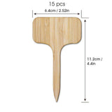 Carvallo – Växtskyltar av bambu för trädgård & dekoration Carvallo