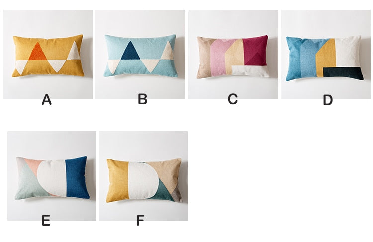 Carvallo Modern Geometrisk Lumbar Kuddeöverdrag Carvallo