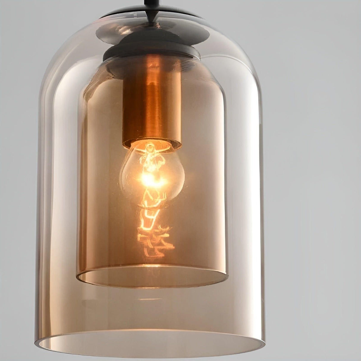 ScandiLume Light - Nordisk Postmodern Pendellampa med Dubbel Glas Carvallo