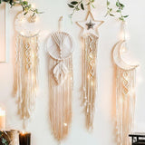Celestial Macrame Dreamcatcher Vägghängning MILA Sverige