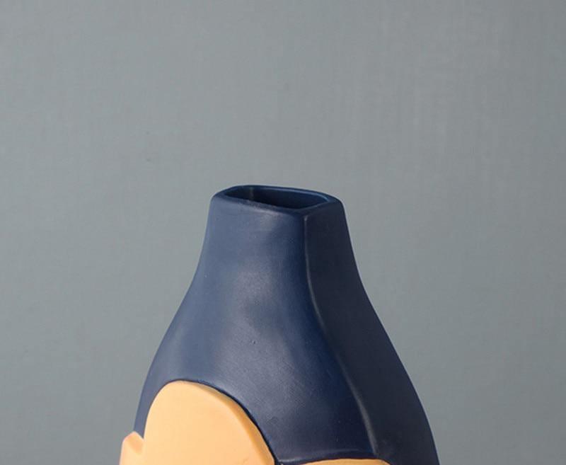 Keramiska blomvaser med utskärningsdesign MILA Sverige