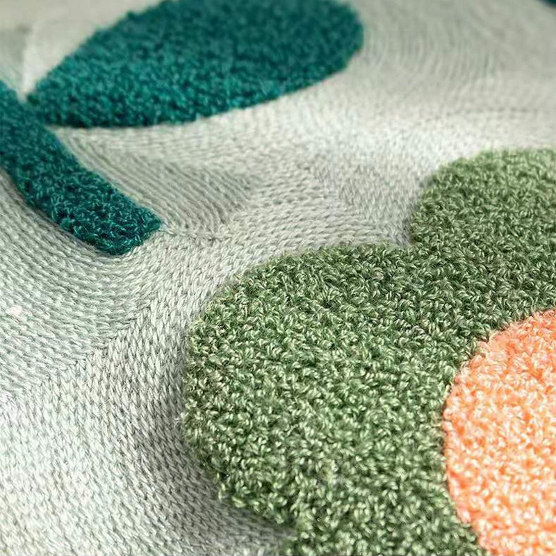 Carvallo – Stickad Kuddeöverdrag med Lummigt Blommönster & Djurtema Carvallo