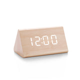 Digital Träväckarklocka med LED display – Stilren Alarmklocka i Modern Design Hemnix