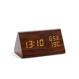 Digital Träväckarklocka med LED display – Stilren Alarmklocka i Modern Design Hemnix