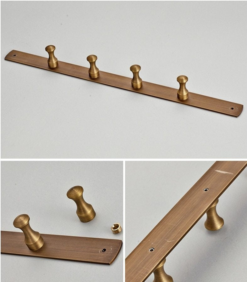 Royaleva Antik Brons Badaccessoarer – Vintage Koppar med Keramiska Accenter Carvallo