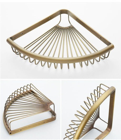 Royaleva Antik Brons Badaccessoarer – Vintage Koppar med Keramiska Accenter Carvallo