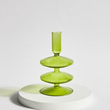 Carvallo – Munnblåst Glasljushållare med Organiska Former Carvallo