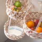 Mae Layered Macrame Hängande Korg MILA Sverige