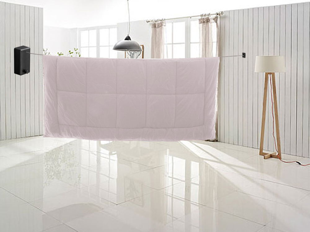 Carvallo tvättlina | Utsträckbar upp till 4,2 m | Montering utan borr | Rostfritt stål – Platsbesparande & Robust Carvallo