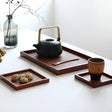 Wooden serving tray – Japansk stil | Perfekt för att servera te ceremonier Carvallo