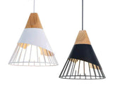 Samtida Hänglampa med Järnskärm - E27 Fäste Carvallo