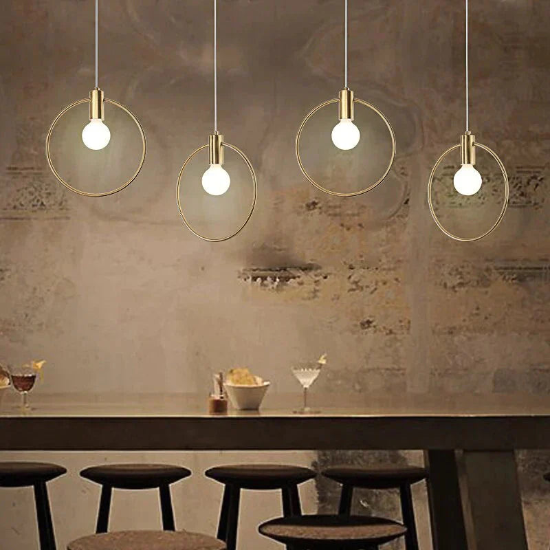 Skandinavisk Ring Hänglampan – Snygg Industriell Stil Carvallo