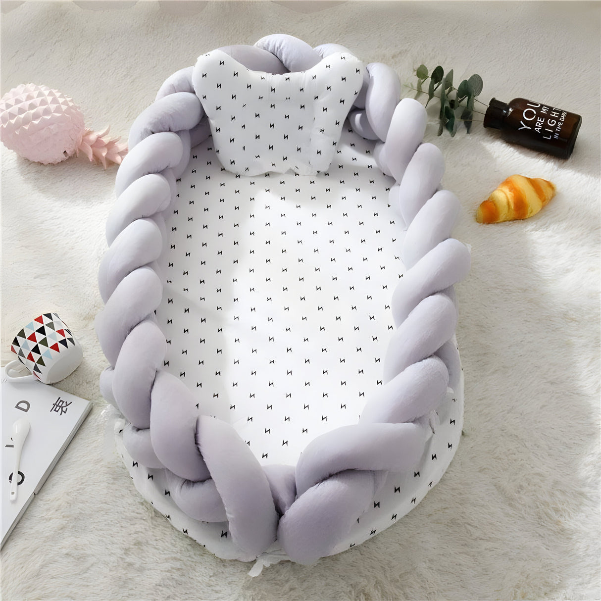 SnuggleBraids Plush - Handgjord Knuten Flätad Plush Carvallo