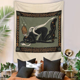 Psykedelisk Mandala Tapestry Vägghängande 100% Polyester Carvallo