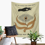 Psykedelisk Mandala Tapestry Vägghängande 100% Polyester Carvallo