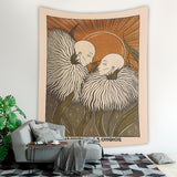 Psykedelisk Mandala Tapestry Vägghängande 100% Polyester Carvallo