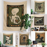 Psykedelisk Mandala Tapestry Vägghängande 100% Polyester Carvallo