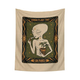 Psykedelisk Mandala Tapestry Vägghängande 100% Polyester Carvallo