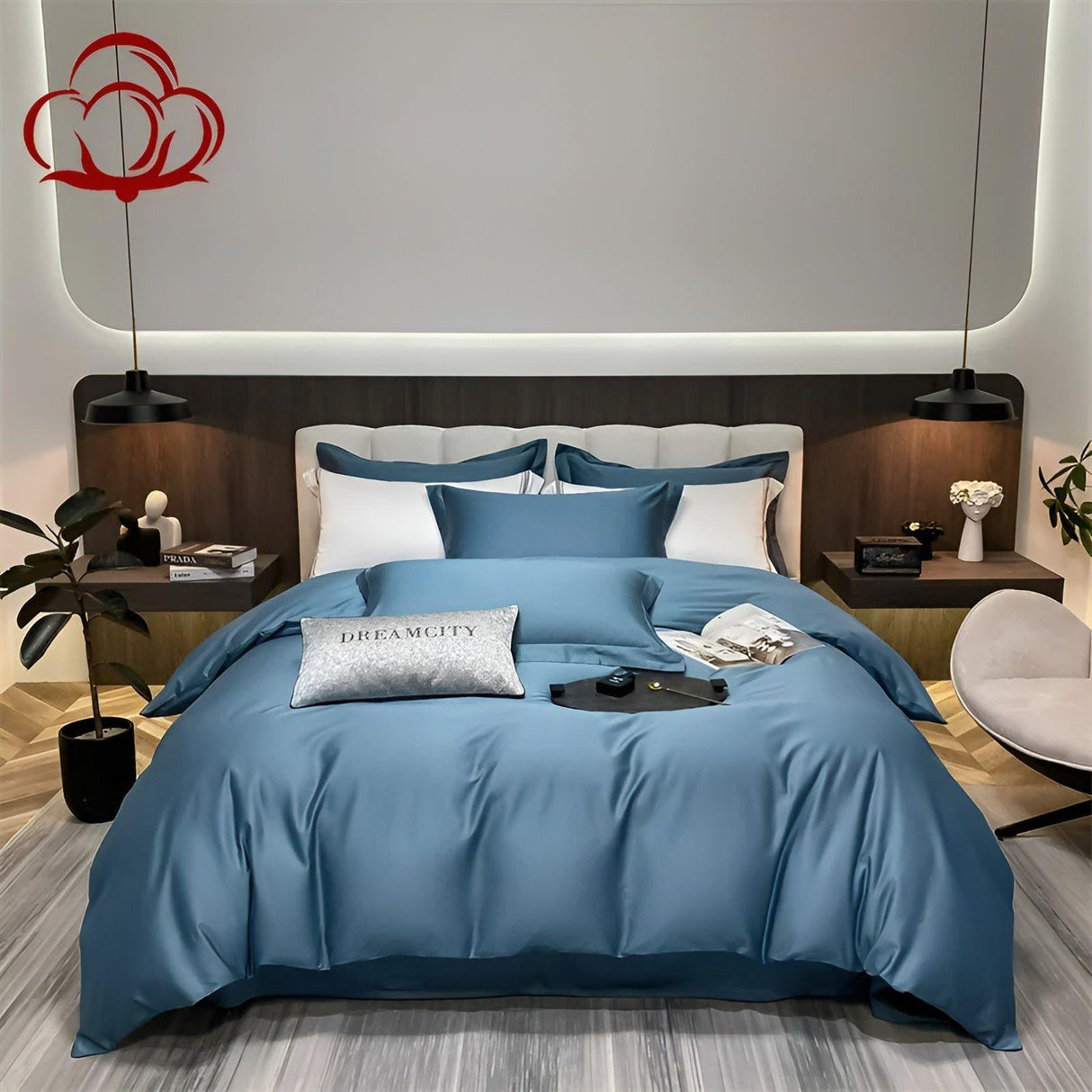 CuddleCloud Bäddsatser - Högkvalitativa sängöverdrag i mjuk bomull Carvallo