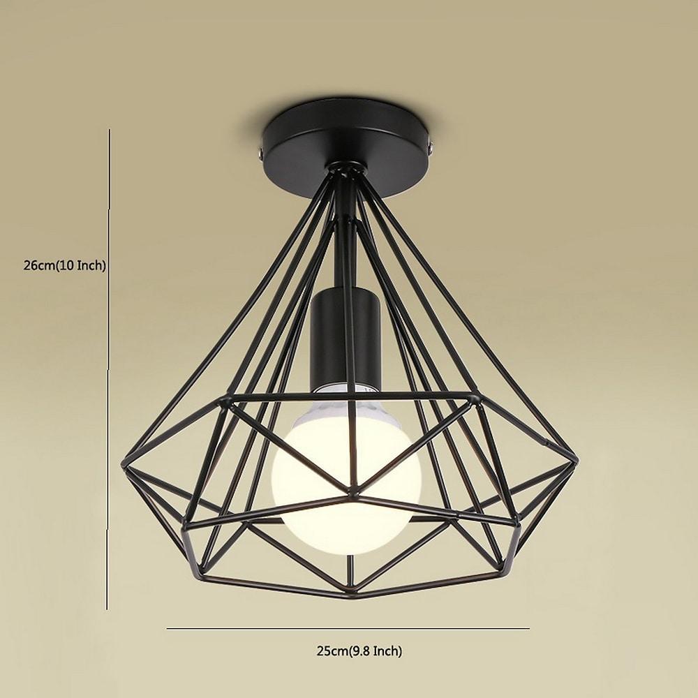 1-Ljus Mini Metall Geometrisk LED Retro Taklampa Carvallo