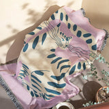 Knepig Rosa Katt Design Sofftäcke för Heminredning Carvallo