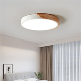 CircaLume Trä Taklampa – Rund Nordisk LED Plafond i Massivt Trä Hemnix