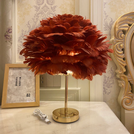 Royallure Feder LED Modern Bordslampa - 7 Färger Carvallo